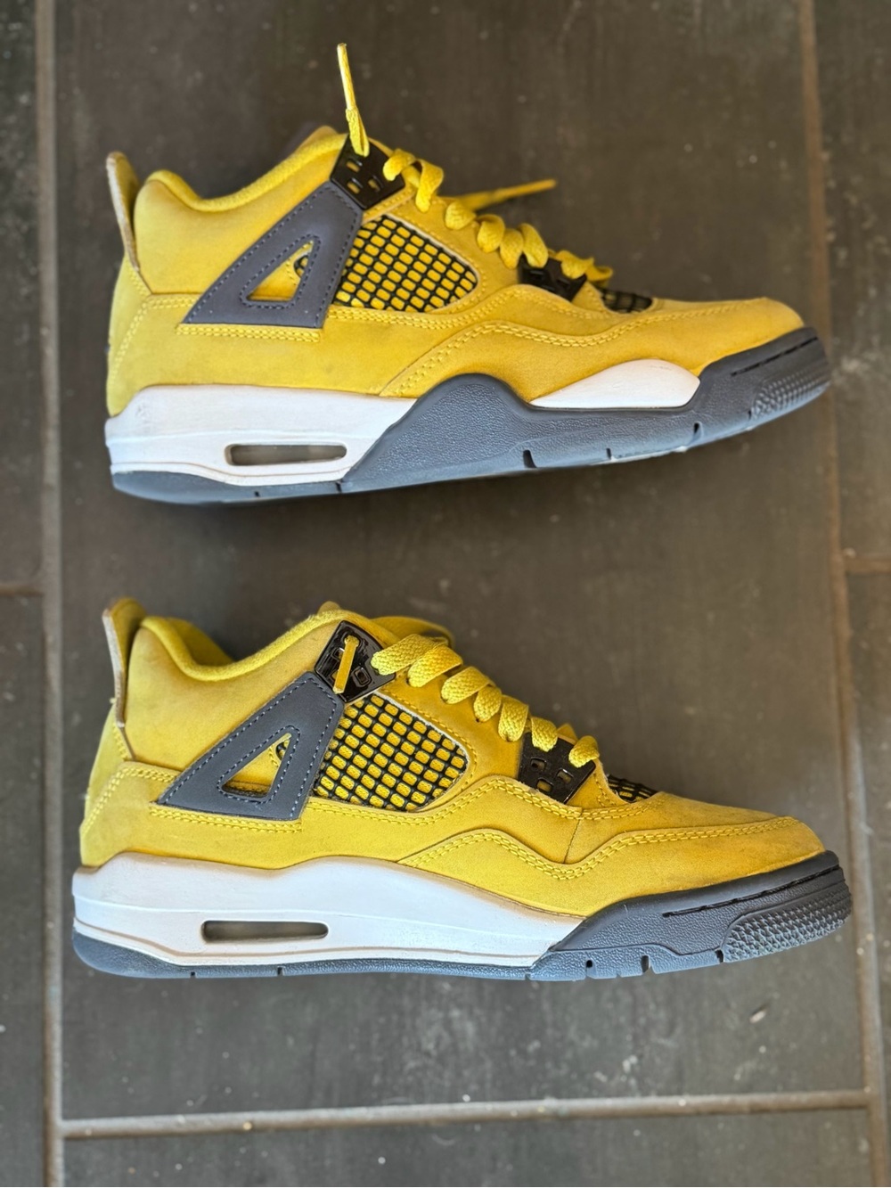 Air Jordan 4 Retro 'Lightning' (2021) colorway.  Size 5.5